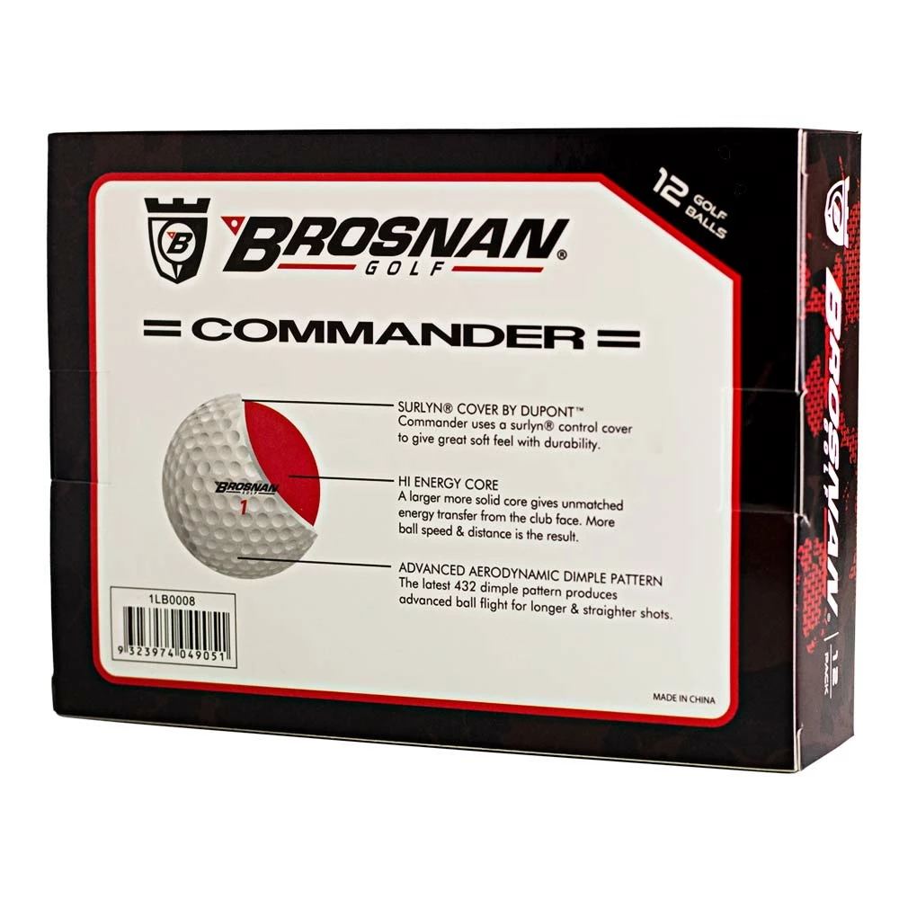 Brosnan Golf Brosnan Commander Golf Balls - 3 Dozen 3 Brosnan Golf Brosnan Commander Golf Balls - 3 Dozen
