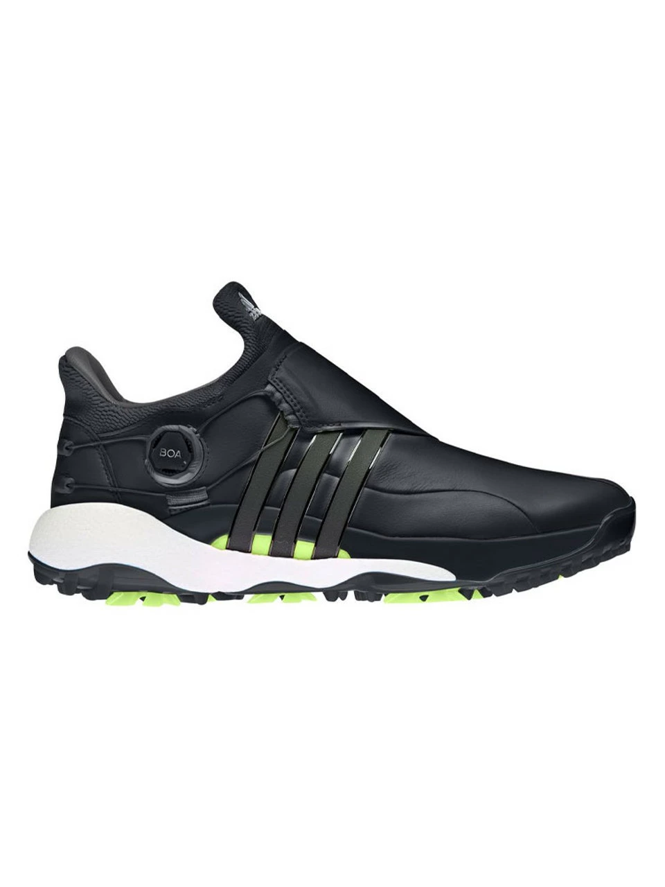 Adidas Tour360 22 BOA Golf Shoes - Core Black/Iron Met./Pulse Lime 3 Adidas Tour360 22 BOA Golf Shoes - Core Black/Iron Met./Pulse Lime